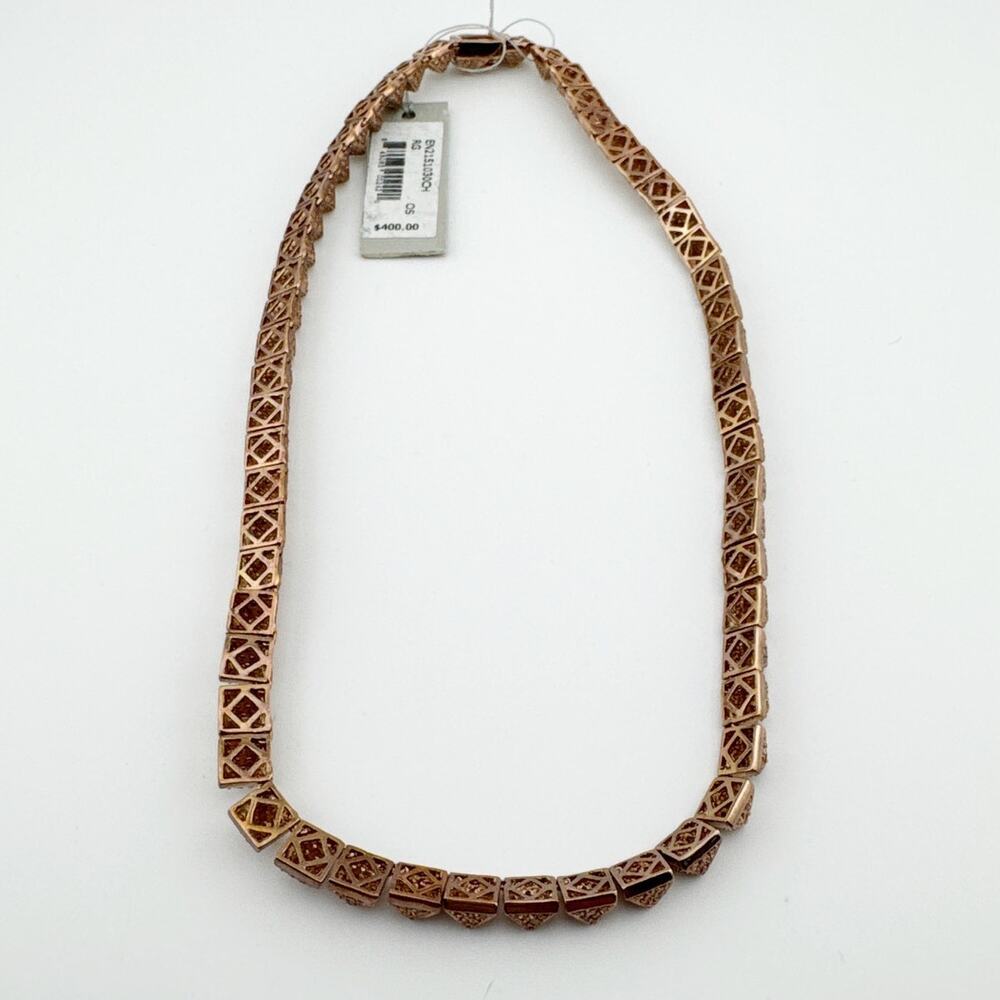 Eddie Borgo Cone Stud Necklace Women's New With Tags‎ Rose Gold 16in - Picture 7 of 11
